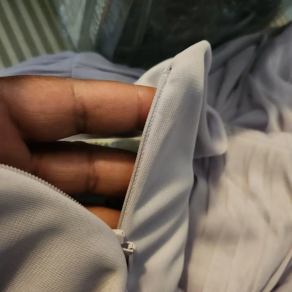 David's bridal one shoulder gown - Picture 2 of 7